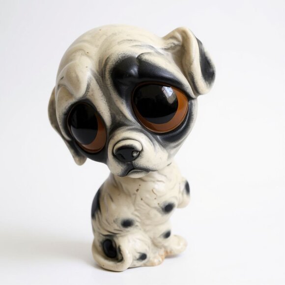 Vintage 1960s Lugenes Japan Sad Puppy Dog Figurine 6" Collectible - Picture 1 of 6